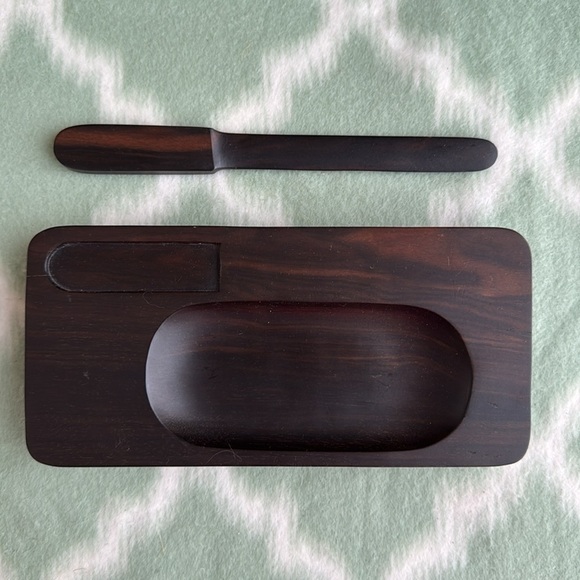 Solid wood stationary tray letter opener - Picture 1 of 8